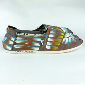 NWOT TOMS Limited Edition Hand painted
